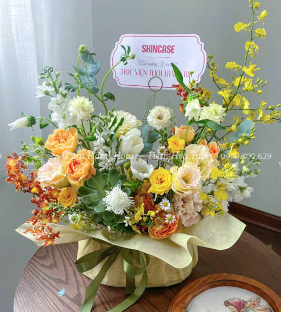 Lẵng hoa tặng bác sĩ tại Hà nội