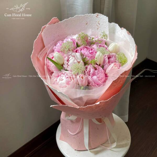 Bó hoa Peony gần Lotte Mall Hồ Tây Hà Nội 4