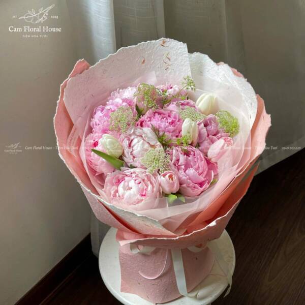 Bó hoa Peony gần Lotte Mall Hồ Tây Hà Nội